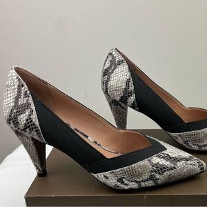 NWOB Paolo Oakli Pump snake print 3.5" heel